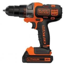 BLACK+DECKER 20-Volt MAX Lithium-Ion Cordless Matrix Drill/Driver with Battery 1.5Ah and Charger -Power Tools Sales Store black decker power drills bdcdmt120c c3 1000