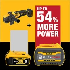 DEWALT 20-Volt MAX Cordless Brushless 4-1/2 to 5 in. Paddle Switch Angle Grinder with FLEXVOLT ADVANTAGE (Tool Only) -Power Tools Sales Store dewalt angle grinders dcg416b 66 1000