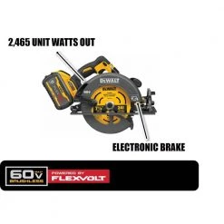 DEWALT FLEXVOLT 60-Volt MAX Cordless Brushless 7-1/4 in. Circular Saw with Brake with (1) FLEXVOLT 9.0Ah Battery -Power Tools Sales Store dewalt circular saws dcs578x1 40 1000