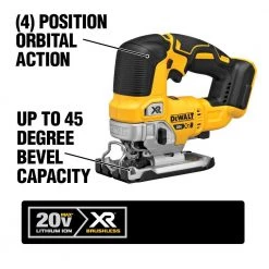 DEWALT 20V MAX XR Cordless Brushless 5 in. Random Orbital Sander Kit and Cordless Brushless Jigsaw w/ 2.0Ah Battery and Charger -Power Tools Sales Store dewalt disc sanders dcw210d1w334 66 1000