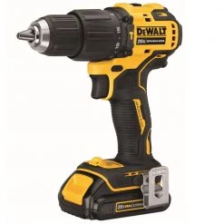 DEWALT ATOMIC 20-Volt MAX Cordless Brushless Compact 1/2 in. Hammer Drill, (2) 20-Volt 1.3Ah Batteries, Charger & Bag -Power Tools Sales Store dewalt hammer drills dcd709c2 4f 1000