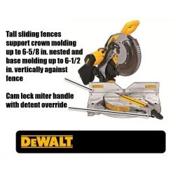 DEWALT 15 Amp Corded 12 in. Compound Double Bevel Miter Saw -Power Tools Sales Store dewalt miter saws dws716 40 1000