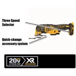 DEWALT 20V MAX XR Cordless Brushless 3-Speed Oscillating Multi-Tool with 20V MAX XR Premium Lithium-Ion 6.0Ah & 4.0Ah Batteries -Power Tools Sales Store dewalt oscillating tools dcb246ckwcs356b c3 1000