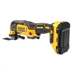 DEWALT ATOMIC 20-Volt MAX Lithium-Ion Cordless Oscillating Tool Kit with 4.0 Ah Battery, Charger and Kit Bag -Power Tools Sales Store dewalt oscillating tools dcs354q1 76 1000