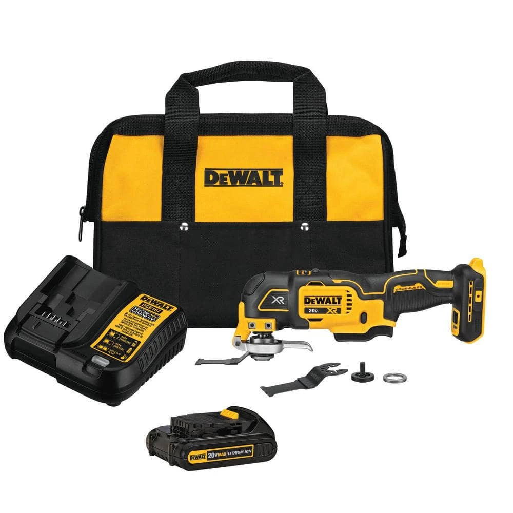 DEWALT 20-Volt MAX XR Cordless Brushless 3-Speed Oscillating Multi-Tool with (1) 20-Volt 1.5Ah Battery & Charger 3 DEWALT 20-Volt MAX XR Cordless Brushless 3-Speed Oscillating Multi-Tool with (1) 20-Volt 1.5Ah Battery & Charger