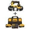DEWALT ATOMIC 20V MAX Cordless Brushless Compact 1-3/4in. Bandsaw with 20V MAX XR Premium Lithium-Ion 6.0Ah and 4.0Ah Batteries 1 DEWALT ATOMIC 20V MAX Cordless Brushless Compact 1-3/4in. Bandsaw with 20V MAX XR Premium Lithium-Ion 6.0Ah and 4.0Ah Batteries -Power Tools Sales Store dewalt portable band saws dcb246ckwcs377b 64 1000
