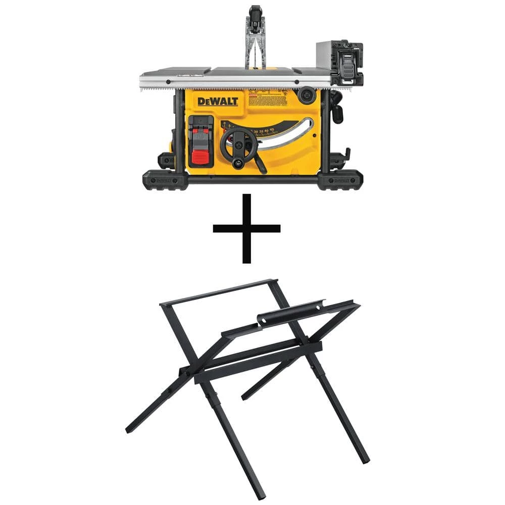 DEWALT 15 Amp Corded 8-1/4 in. Compact Jobsite Tablesaw with Bonus Compact Table Saw Stand 3 DEWALT 15 Amp Corded 8-1/4 in. Compact Jobsite Tablesaw with Bonus Compact Table Saw Stand