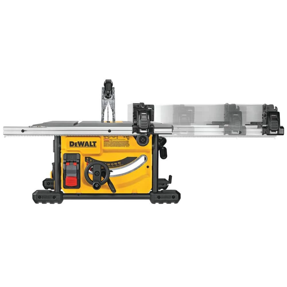 DEWALT 15 Amp Corded 8-1/4 in. Compact Jobsite Tablesaw with Bonus Compact Table Saw Stand 8 DEWALT 15 Amp Corded 8-1/4 in. Compact Jobsite Tablesaw with Bonus Compact Table Saw Stand - Image 6