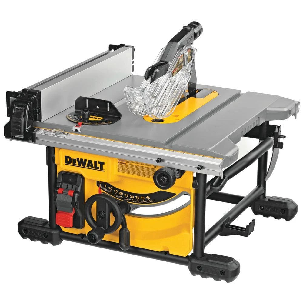 DEWALT 15 Amp Corded 8-1/4 in. Compact Jobsite Tablesaw with Compact Table Saw Stand 16 DEWALT 15 Amp Corded 8-1/4 in. Compact Jobsite Tablesaw with Compact Table Saw Stand - Image 14