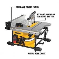 DEWALT 15 Amp Corded 8-1/4 in. Compact Jobsite Tablesaw with Compact Table Saw Stand 18 DEWALT 15 Amp Corded 8-1/4 in. Compact Jobsite Tablesaw with Compact Table Saw Stand -Power Tools Sales Store dewalt portable table saws dwe7485ws 40 1000