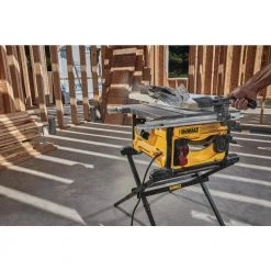 DEWALT 15 Amp Corded 8-1/4 in. Compact Jobsite Tablesaw with Compact Table Saw Stand 24 DEWALT 15 Amp Corded 8-1/4 in. Compact Jobsite Tablesaw with Compact Table Saw Stand -Power Tools Sales Store dewalt portable table saws dwe7485ws 4f 1000