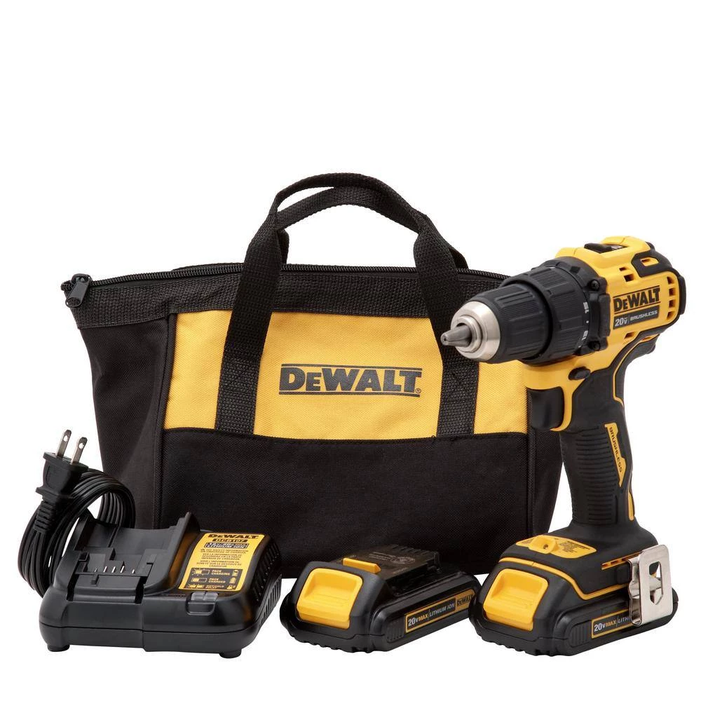 DEWALT ATOMIC 20-Volt MAX Cordless Brushless Compact 1/2 in. Drill/Driver, (2) 20-Volt 1.3Ah Batteries & Reciprocating Saw 4 DEWALT ATOMIC 20-Volt MAX Cordless Brushless Compact 1/2 in. Drill/Driver, (2) 20-Volt 1.3Ah Batteries & Reciprocating Saw - Image 2