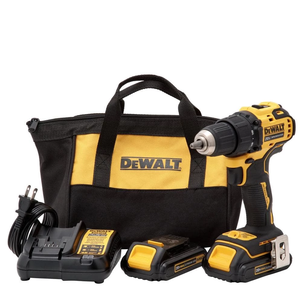DEWALT ATOMIC 20V MAX Cordless Brushless Compact 1/2 in. Drill/Driver Kit and ATOMIC Brushless Compact 1/2 in. Hammer Drill 11 DEWALT ATOMIC 20V MAX Cordless Brushless Compact 1/2 in. Drill/Driver Kit and ATOMIC Brushless Compact 1/2 in. Hammer Drill - Image 9