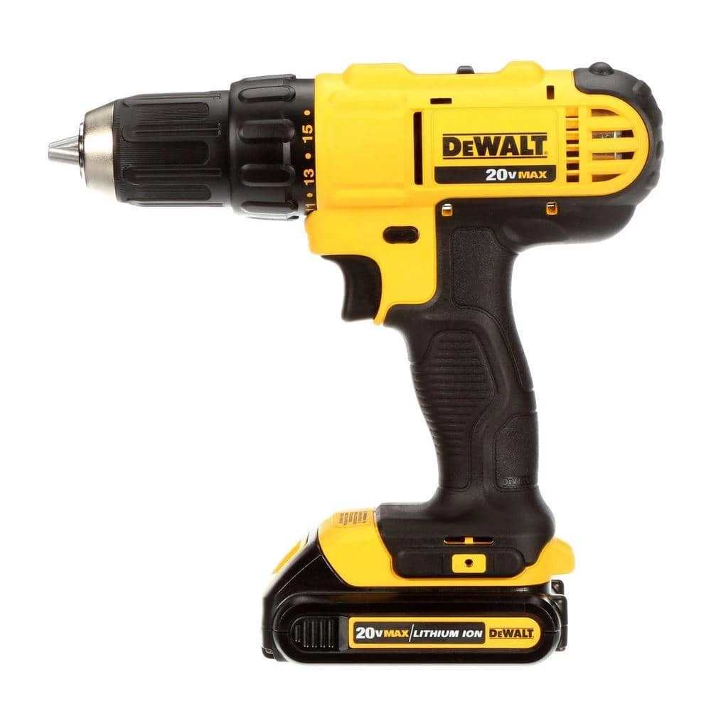DEWALT 20-Volt MAX Cordless 1/2 in. Drill/Driver, (2) 20-Volt 1.3Ah Batteries, Charger & Bag 13 DEWALT 20-Volt MAX Cordless 1/2 in. Drill/Driver, (2) 20-Volt 1.3Ah Batteries, Charger & Bag - Image 11