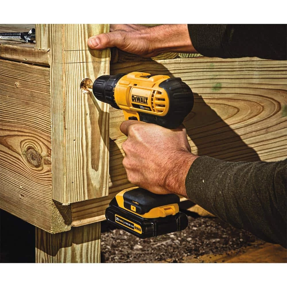 DEWALT 20-Volt MAX Cordless 1/2 in. Drill/Driver, (2) 20-Volt 1.3Ah Batteries, Charger & Bag 14 DEWALT 20-Volt MAX Cordless 1/2 in. Drill/Driver, (2) 20-Volt 1.3Ah Batteries, Charger & Bag - Image 12