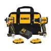 DEWALT 20V MAX XR Cordless Drill/Driver and ATOMIC Impact Driver Combo Kit (2-Tool) with (2) 2.0Ah Batteries, Charger and Bag 2 DEWALT 20V MAX XR Cordless Drill/Driver and ATOMIC Impact Driver Combo Kit (2-Tool) with (2) 2.0Ah Batteries, Charger and Bag -Power Tools Sales Store dewalt power tool combo kits dck2051d2 64 1000
