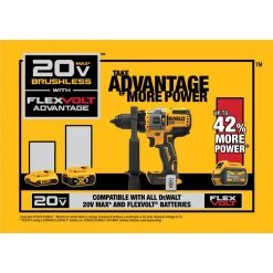 DEWALT 20-Volt MAX Cordless Brushless Hammer Drill/Driver Combo Kit with FLEXVOLT ADVANTAGE (2-Tool) -Power Tools Sales Store dewalt power tool combo kits dck2100d1t1 77 1000