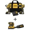 DEWALT ATOMIC 20-Volt MAX Cordless Brushless Compact Drill/Impact Combo Kit (2-Tool) with 20-Volt 1/4 Sheet Sander (Tool-Only)
