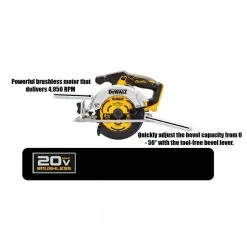 DEWALT ATOMIC 20-Volt MAX Cordless Brushless Compact Drill/Impact Combo Kit (2-Tool)w/20-Volt 6-1/2 in. Circ Saw (Tool-Only) -Power Tools Sales Store dewalt power tool combo kits dck278c2wdcs565 a0 1000