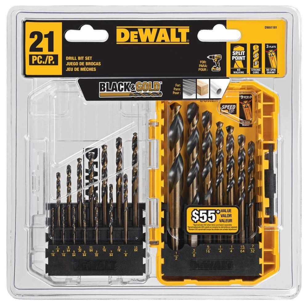 DEWALT ATOMIC 20-Volt MAX Cordless Brushless Combo Kit (4-Tool) with Black and Gold Drill Bit Set (21-Piece) 17 DEWALT ATOMIC 20-Volt MAX Cordless Brushless Combo Kit (4-Tool) with Black and Gold Drill Bit Set (21-Piece) - Image 15
