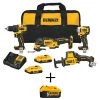 DEWALT ATOMIC 20-Volt MAX Cordless Brushless Combo Kit (4-Tool), (1) 5.0Ah Battery, (2) 2.0 Ah Batteries, Charger & Bag -Power Tools Sales Store dewalt power tool combo kits dck489d2wdcb205 64 1000