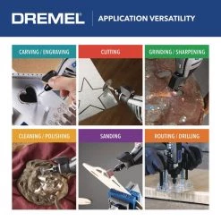Dremel 4300 Series 1.8 Amp Variable Speed Corded Rotary Tool Kit with Mounted Light, 64 Accessories, 9 Attachments and Case -Power Tools Sales Store dremel rotary tools 4300 9 64 4f 1000