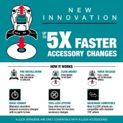 Makita 18V LXT Lithium-Ion Brushless Cordless 4-1/2 in./5 in. Paddle Switch X-LOCK Angle Grinder with AFT, Tool Only -Power Tools Sales Store makita angle grinders xag26z 31 1000