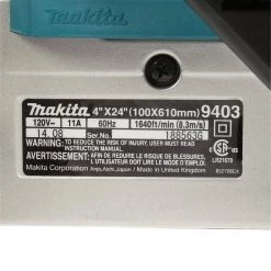 Makita 11 Amp 4 in. x 24 in. Corded Belt Sander with Abrasive Belt, 80G Belt and Dust Bag -Power Tools Sales Store makita belt sanders 9403 1d 1000