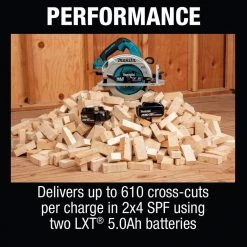 Makita 18V X2 LXT (36V) Brushless Cordless 7-1/4 in. Circular Saw Kit 5.0Ah with 18V LXT Battery Pack 5.0Ah -Power Tools Sales Store makita circular saws xsh06ptbl1850b2 44 1000