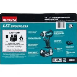 Makita 18V LXT Lithium-Ion Brushless Cordless Impact Driver Kit with (1) Battery 3.0Ah 31 Makita 18V LXT Lithium-Ion Brushless Cordless Impact Driver Kit with (1) Battery 3.0Ah -Power Tools Sales Store makita impact drivers xdt131 31 1000