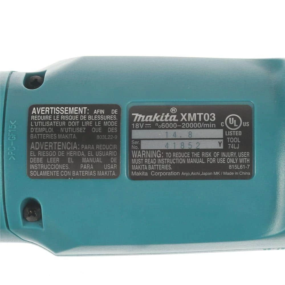 Makita 18V LXT Lithium-Ion Cordless Variable Speed Oscillating Multi-Tool (Tool-Only) With Blade and Accessory Adapters 9 Makita 18V LXT Lithium-Ion Cordless Variable Speed Oscillating Multi-Tool (Tool-Only) With Blade and Accessory Adapters - Image 7