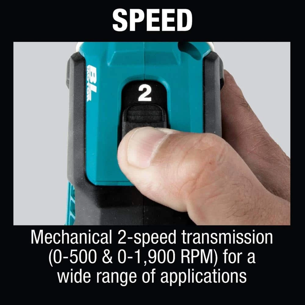 Makita 18V LXT Lithium-Ion Brushless Cordless 1/2 in. Driver-Drill Kit, 3.0Ah 13 Makita 18V LXT Lithium-Ion Brushless Cordless 1/2 in. Driver-Drill Kit, 3.0Ah - Image 11