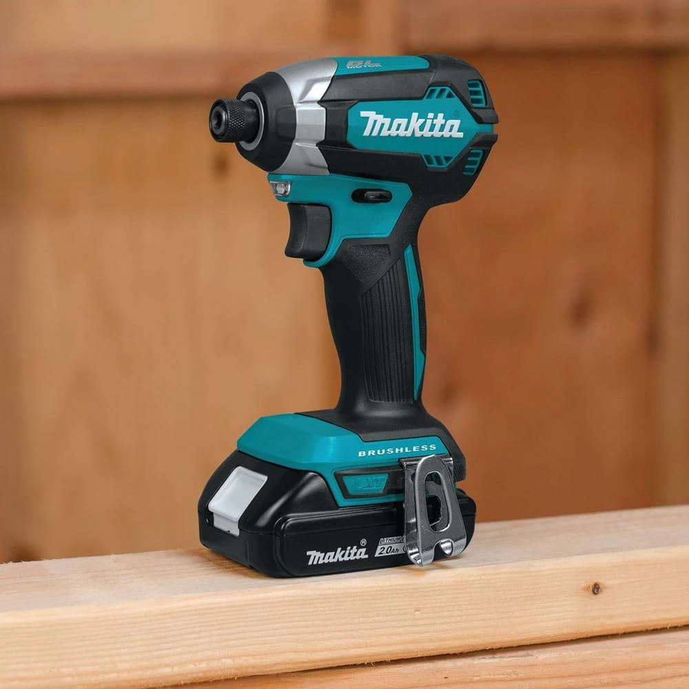 Makita 18V LXT Lithium-Ion Brushless Cordless Hammer Drill and Impact Driver Combo Kit (2-Tool) w/ (2) 2Ah Batteries, Bag 12 Makita 18V LXT Lithium-Ion Brushless Cordless Hammer Drill and Impact Driver Combo Kit (2-Tool) w/ (2) 2Ah Batteries, Bag - Image 10