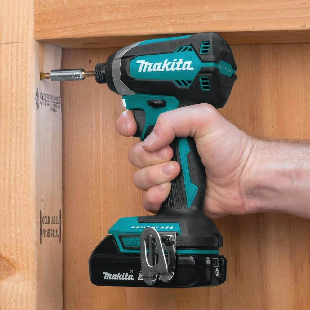 Makita 18V LXT Lithium-Ion Brushless Cordless Hammer Drill and Impact Driver Combo Kit (2-Tool) w/ (2) 2Ah Batteries, Bag 17 Makita 18V LXT Lithium-Ion Brushless Cordless Hammer Drill and Impact Driver Combo Kit (2-Tool) w/ (2) 2Ah Batteries, Bag - Image 15
