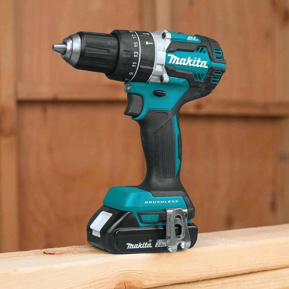 Makita 18V LXT Lithium-Ion Brushless Cordless Hammer Drill and Impact Driver Combo Kit (2-Tool) w/ (2) 2Ah Batteries, Bag 10 Makita 18V LXT Lithium-Ion Brushless Cordless Hammer Drill and Impact Driver Combo Kit (2-Tool) w/ (2) 2Ah Batteries, Bag - Image 8