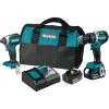 Makita 18V LXT Lithium-Ion Brushless Cordless 2-Piece Combo Kit (Hammer Drill/ Impact Driver) 5.0 Ah