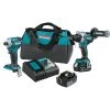 Makita 18V LXT Lithium-Ion Brushless Cordless Combo Kit 5.0 Ah (2-Piece)