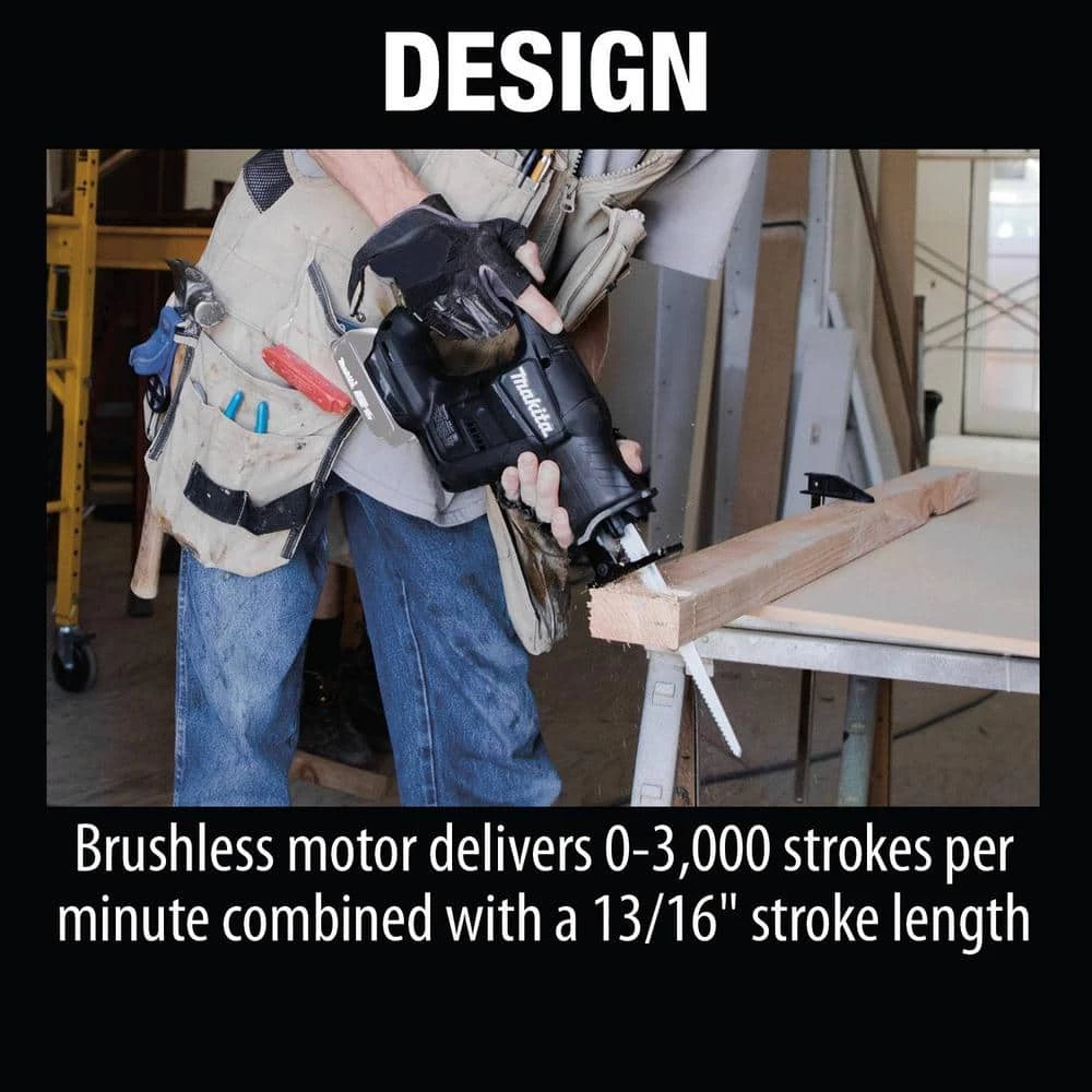 Makita 18V LXT Sub-Compact Lithium-Ion Brushless Cordless Reciprocating Saw (Tool-Only) 13 Makita 18V LXT Sub-Compact Lithium-Ion Brushless Cordless Reciprocating Saw (Tool-Only) - Image 11