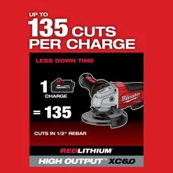 Milwaukee M18 FUEL 18V Lithium-Ion Brushless Cordless 4-1/2 in. ./5 in. Grinder with Paddle Switch with (1) 5.0 Ah Battery -Power Tools Sales Store milwaukee angle grinders 2880 20 48 11 1850 1d 1000
