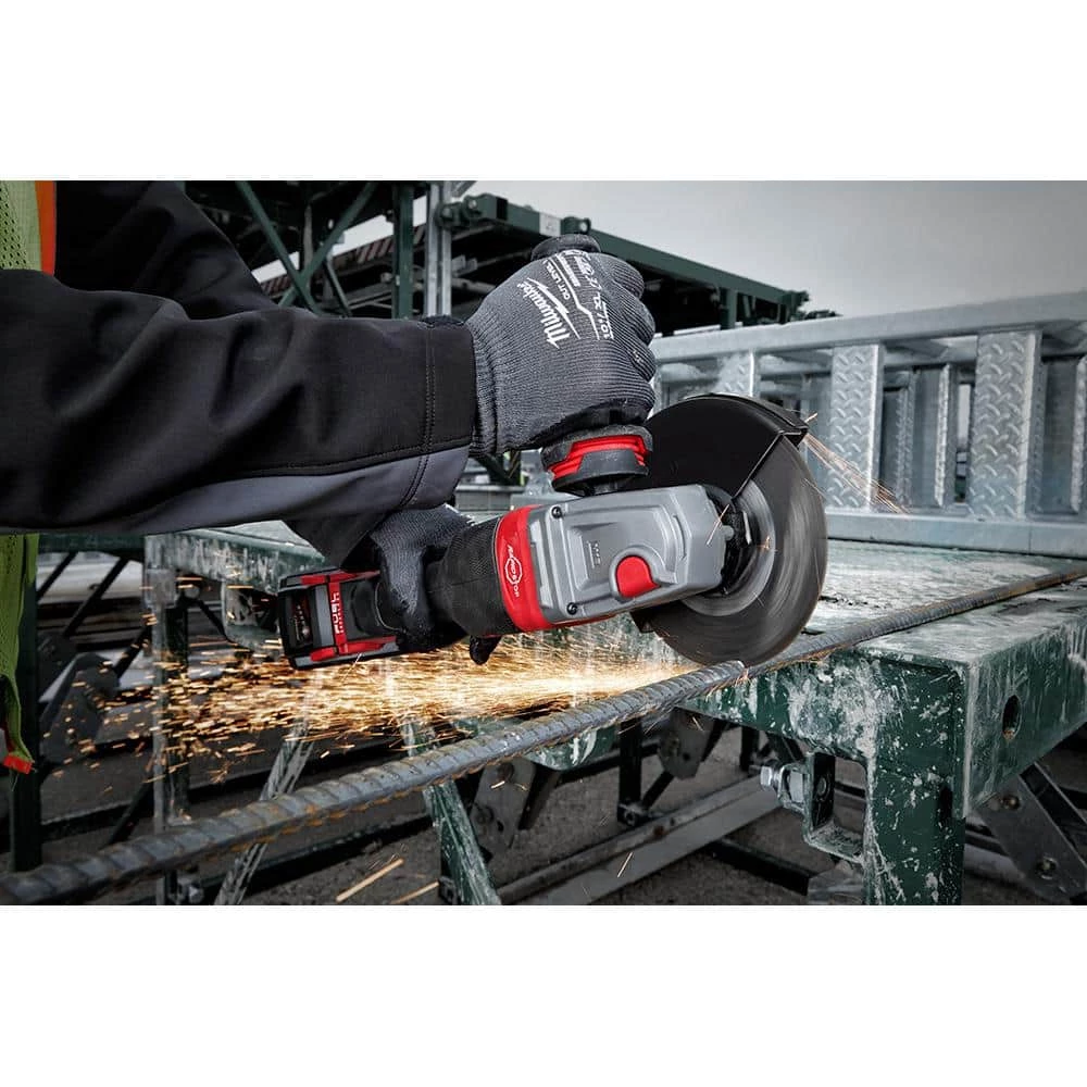 Milwaukee M18 FUEL 18V Lithium-Ion Brushless Cordless 4-1/2 in./6 in. Braking Grinder with Paddle Switch (Tool-Only) 12 Milwaukee M18 FUEL 18V Lithium-Ion Brushless Cordless 4-1/2 in./6 in. Braking Grinder with Paddle Switch (Tool-Only) - Image 10