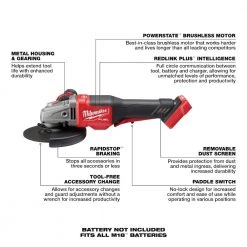 Milwaukee M18 FUEL 18V Lithium-Ion Brushless Cordless 4-1/2 in./6 in. Braking Grinder with Paddle Switch (Tool-Only) 21 Milwaukee M18 FUEL 18V Lithium-Ion Brushless Cordless 4-1/2 in./6 in. Braking Grinder with Paddle Switch (Tool-Only) -Power Tools Sales Store milwaukee angle grinders 2980 20 66 1000