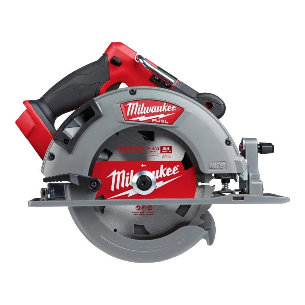 Milwaukee M18 FUEL 18-Volt Lithium-Ion Brushless Cordless 7-1/4 in. Circular Saw Kit with One 6.0Ah Battery, Charger, Case 5 Milwaukee M18 FUEL 18-Volt Lithium-Ion Brushless Cordless 7-1/4 in. Circular Saw Kit with One 6.0Ah Battery, Charger, Case - Image 3