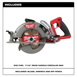Milwaukee M18 FUEL 18V Lithium-Ion Cordless 7-1/4 in. Rear Handle Circular Saw (Tool-Only) -Power Tools Sales Store milwaukee circular saws 2830 20 e1 1000