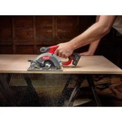 Milwaukee M12 FUEL 12V Li-Ion Brushless Cordless 5-3/8 in. Circular Saw and Blade with Two M12 6.0 Ah Battery Packs & Charger -Power Tools Sales Store milwaukee circular saws 48 59 2462 2530 20 1f 1000