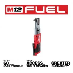 Milwaukee M12 FUEL 12V Lithium-Ion Brushless Cordless 3/8 in. and 1/2 in. Ratchet with Two 3.0 Ah Batteries 18 Milwaukee M12 FUEL 12V Lithium-Ion Brushless Cordless 3/8 in. and 1/2 in. Ratchet with Two 3.0 Ah Batteries -Power Tools Sales Store milwaukee cordless ratchets 2557 20 2558 20 48 11 2412 a0 1000