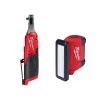 Milwaukee M12 FUEL 12V Lithium-Ion Brushless Cordless High Speed 1/4 in. Ratchet with M12 Rover Flood Light