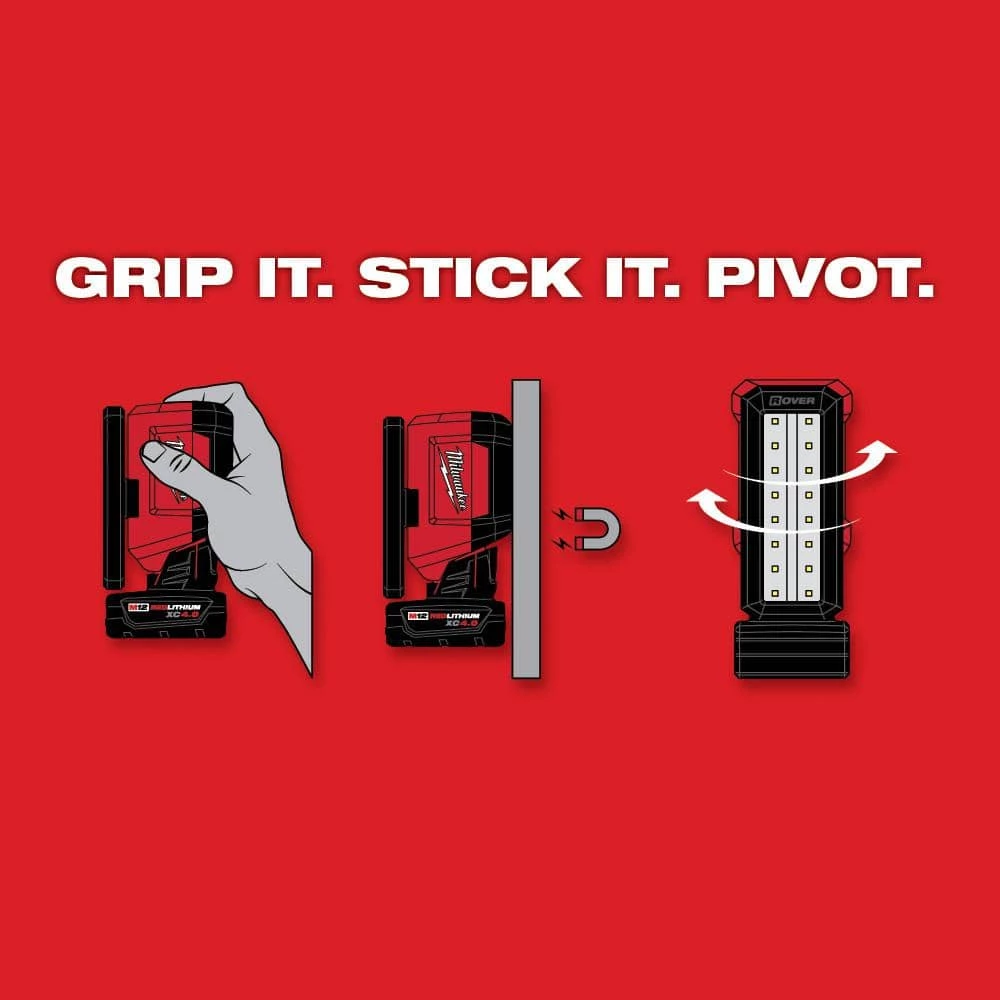 Milwaukee M12 FUEL 12V Lithium-Ion Brushless Cordless High Speed 3/8 in. Ratchet with M12 Rover Flood Light 7 Milwaukee M12 FUEL 12V Lithium-Ion Brushless Cordless High Speed 3/8 in. Ratchet with M12 Rover Flood Light - Image 5