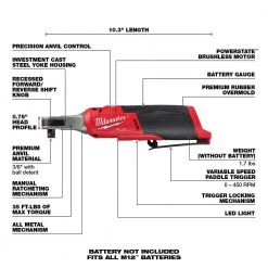 Milwaukee M12 FUEL 12V Lithium-Ion Brushless Cordless High Speed 3/8 in. Ratchet with M12 Rover Flood Light 18 Milwaukee M12 FUEL 12V Lithium-Ion Brushless Cordless High Speed 3/8 in. Ratchet with M12 Rover Flood Light -Power Tools Sales Store milwaukee cordless ratchets 2567 20 2367 20 40 1000