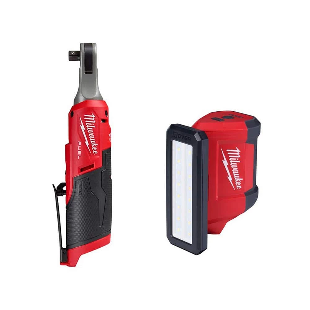 Milwaukee M12 FUEL 12V Lithium-Ion Brushless Cordless High Speed 3/8 in. Ratchet with M12 Rover Flood Light 3 Milwaukee M12 FUEL 12V Lithium-Ion Brushless Cordless High Speed 3/8 in. Ratchet with M12 Rover Flood Light