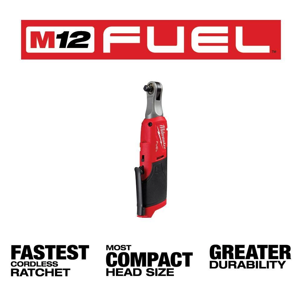Milwaukee M12 FUEL 12V Lithium-Ion Brushless Cordless High Speed 3/8 in. Ratchet with M12 Rover Flood Light 4 Milwaukee M12 FUEL 12V Lithium-Ion Brushless Cordless High Speed 3/8 in. Ratchet with M12 Rover Flood Light - Image 2
